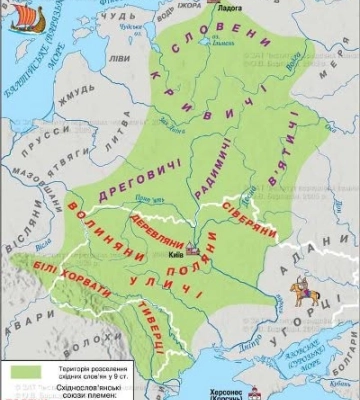 Які праслов’янські племена жили на території сучасної Одещини у VIII–X століттях