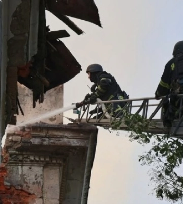 Пожежу в музеї Харкова локалізували, від атаки РФ постраждали шестеро людей