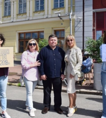 «Киев помнит. Киев ждет»: на Подоле прошла масштабная акция в поддержку пленных гражданских украинцев