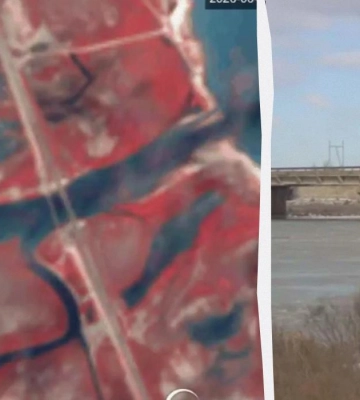 Россияне раскинули новую понтонную переправу возле Геническа