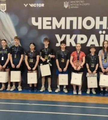 Спортсмени Миколаївщини здобули нагороди чемпіонату України з бадмінтону U-15
