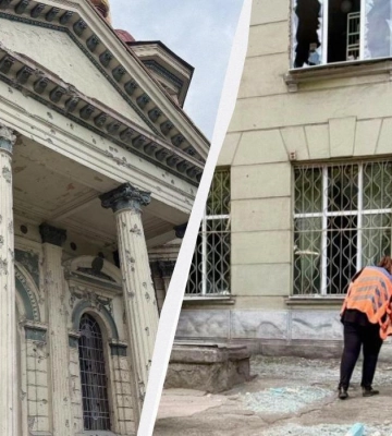 РФ втретє за час війни пошкодила Будинок органної і камерної музики у Дніпрі