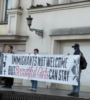 В Ужгороді Карпатська Січ провела акцію проти трудових мігрантів
