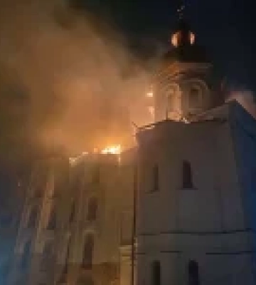 СБУ показала обломки российского дрона, который поразил Киево-Печерскую лавру