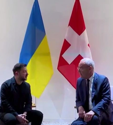 Зеленский встретился с президентом Швейцарии