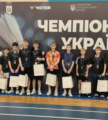 Спортсмени Миколаївщини здобули нагороди чемпіонату України з бадмінтону U-15