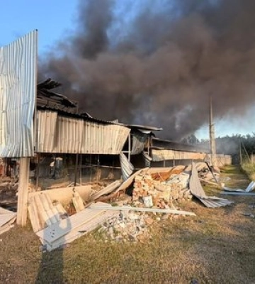 Російські дрони знищили підприємство на Харківщині. ФОТО