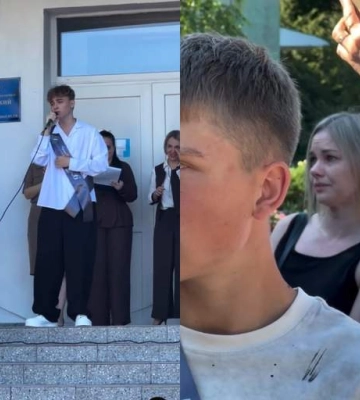"Одно из самых искренних выступлений в жизни️": выпускник до слез растрогал маму песней на выпускном