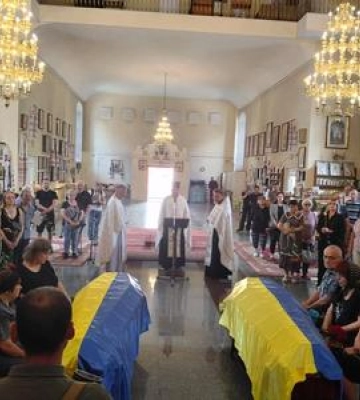 Полтавська громада попрощалась із загиблими захисниками України