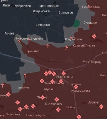 Російські окупанти намагаються прорватися до Покровська та Мирнограда – DeepState