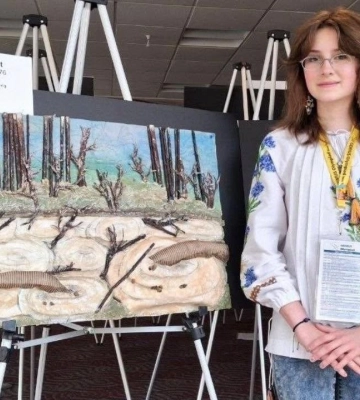 Юна художниця з Рівного виборола єдине «золото» для України на GENIUS Olympiad 2026