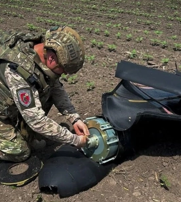 На поле Сумщины обезвредили боевую часть вражеского беспилотника