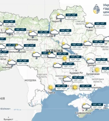 Погода на 19 июня 2026 года в Украине: дожди сохранятся, ночи станут теплее