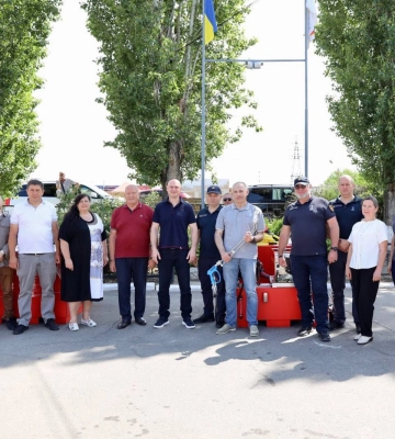 На Миколаївщині громадам та природоохоронним установам передали протипожежні модулі