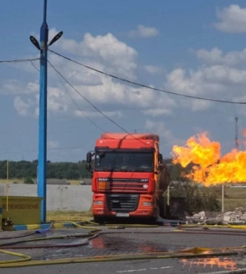 Ворожий дрон атакував АЗС на півдні Одещини