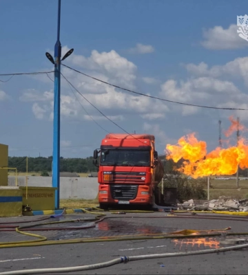 Ворожий дрон атакував АЗС на півдні Одещини