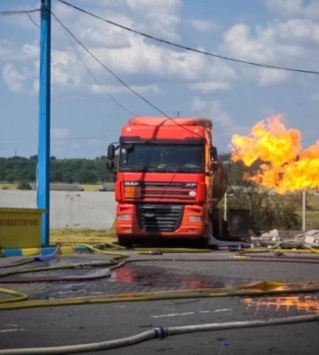 Ворожий дрон атакував АЗС на півдні Одещини