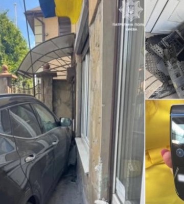 П'яний водій протаранив магазин у Києві: що камера зняла всередині