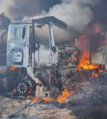 Війська РФ атакували стоянку вантажного транспорту на Одещині, є загиблий і поранені