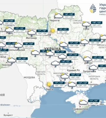 Погода на 23 червня 2026 р. в Україні: синоптики прогнозують нестійку погоду — тепло та грози