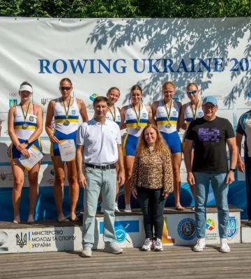 Веслувальники з Херсонщини вибороли п’ять медалей на чемпіонаті України серед молоді