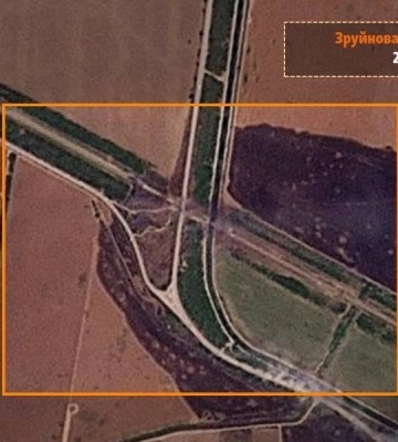 Спутниковые снимки разрушенного железнодорожного моста в оккупированном Крыму показали СМИ