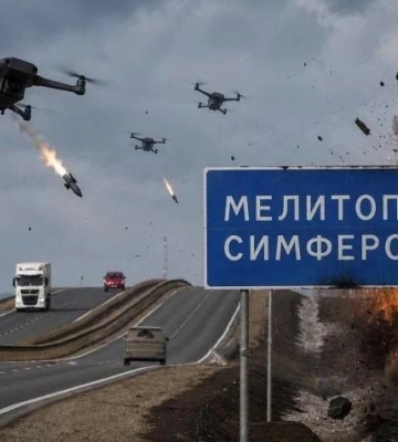 Мелитополь снова без света и воды, а в Симферополе горит ТЭС (фото, видео)