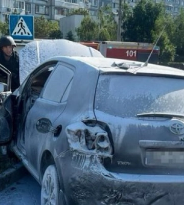 Війська РФ ударили по АЗС у Запоріжжі: горіли автівки. ФОТО