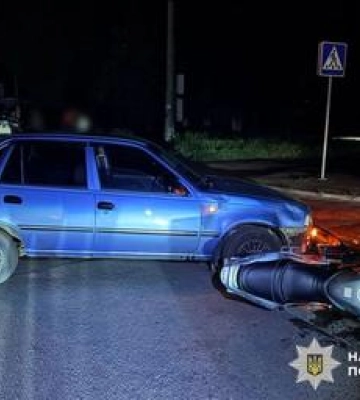У Полтаві в ДТП постраждав неповнолітній мотоцикліст