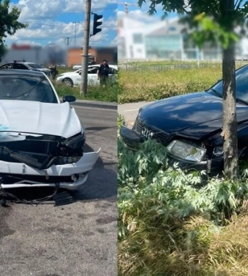 Втретє за рік нетверезий і без прав. У Києві водій на Audi врізався в дерево 