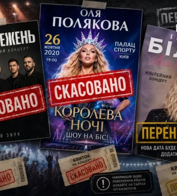 Поверніть гроші за квитки! Хто заплатить за зірвані через тривоги концерти і кіносеанси