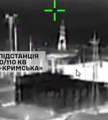 Пілоти "Рейду" та "Рарогу" показали момент ураження однієї з ключових електропідстанцій окупованого Криму. ВIДЕО