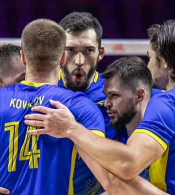Сборная Украины победила Израиль в первом матче на чемпионате Европы по волейболу