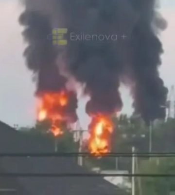 У краснодарському краї після атаки БПЛА загорілася Полтавська нафтобаза