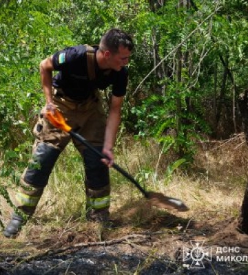 У Миколаєві рятувальники ліквідували масштабну пожежу в Балабанівському лісі