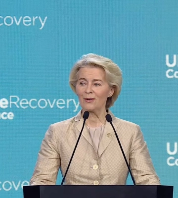 Президентка ЄК оголосила про виплату Україні 1-го траншу EUR3,2 млрд з EUR90 млрд кредиту USL та наступних EUR6 млрд у найближчі дні