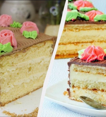 Легендарный торт "Сказка" с масляным кремом: по вкусу не хуже "Киевского"