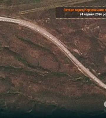 На виїзді з окупованого Криму утворились 10-кілометрові затори перед Керченським мостом