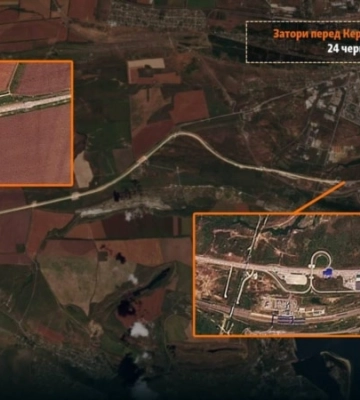 На виїзді з окупованого Криму утворились 10-кілометрові затори перед Керченським мостом