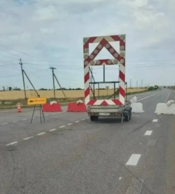 Окупанти змушені були закрити ще одну ділянку на трасі до Криму на захопленій частині Запорізької області