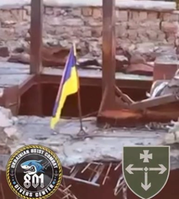Сили оборони встановили український прапор на Кінбурнській косі, російські окупанти відступають