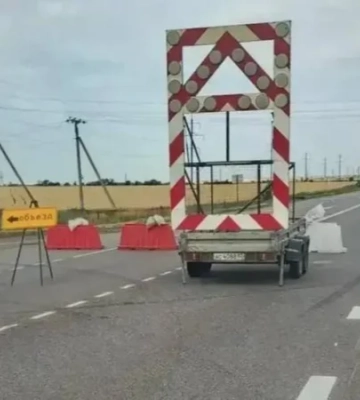 В Запорожской области оккупанты ограничили движение по трассе на Крым на неопределенный срок