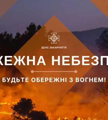 На Закарпатті оголосили надзвичайний рівень пожежної небезпеки