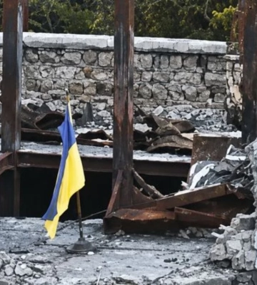 На Кинбурнской косе ВСУ подняли флаг Украины