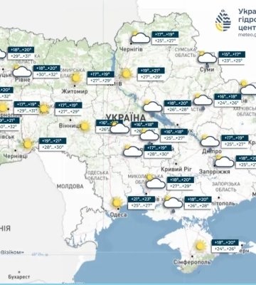 Погода на 27 червня 2026 р. в Україні: крГМЦ назвав області, де буде до +38° та дощі