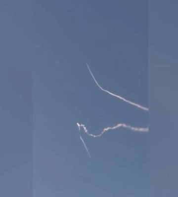 Воздушные силы обнародовали кадры уничтожения российских баллистических ракет над Киевом 25 июня. ВИДЕО