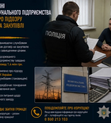 На Житомирщині директору комунального підприємства повідомили про підозру через збитки на закупівлі електроенергії