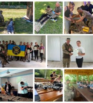 Звягель: студенти-медики успішно пройшли курс підготовки до національного спротиву