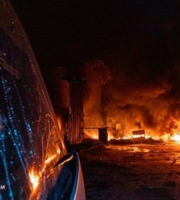 Ворог вночі вдарив по двох АЗС на Харківщині. ФОТОрепортаж