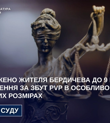 На Житомирщині злочинця засуджено за збут психотропів у великих розмірах, - прокуратура